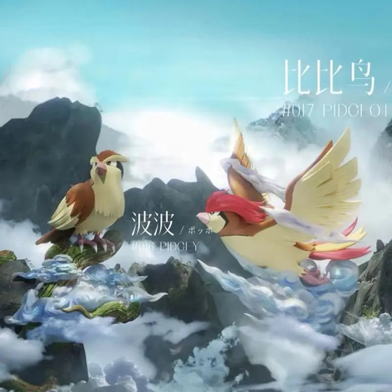 In Stock 1/20 Pidgeot Pidgey Anime Figures Pidgeotto Figurine Pvc Statue Collection Room Decoration Model Custom Toys Gifts