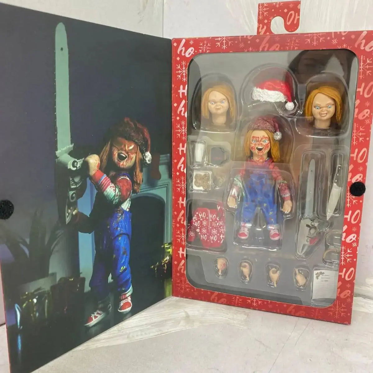 NECA Good Guys Christmas Chucky Doll Child's Play Bride Of Chucky Ultimate Chucky Gets Lucky Action Figure Model Toys Doll Gift