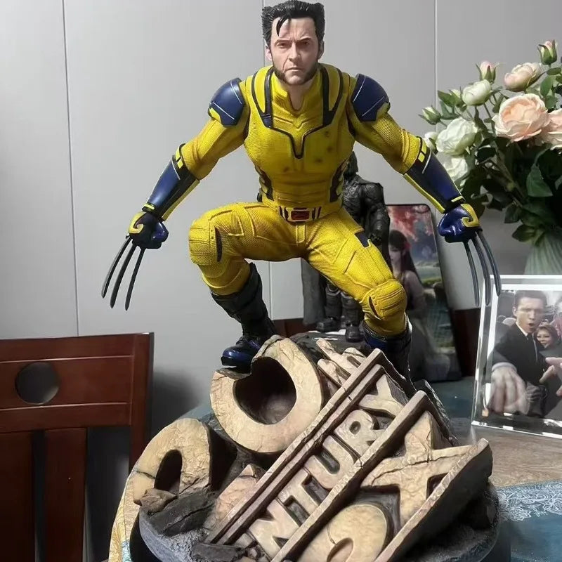 50cm Marvel Comics Figure James Howlett High-end Resin Anime Collection Model Desktop Ornaments Holiday Gifts Children Toys