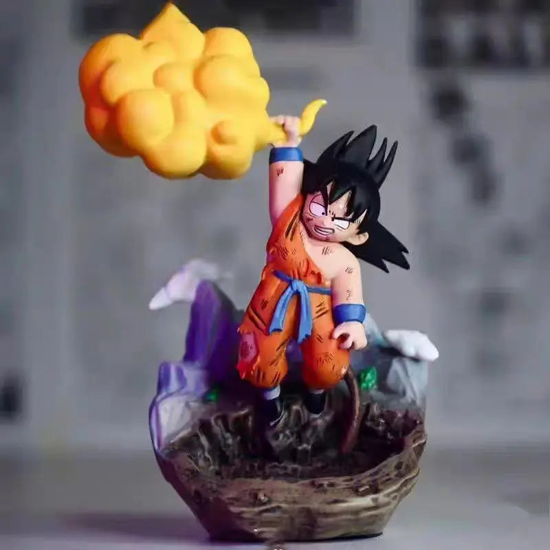 Anime Dragon Ball Z Cloud Goku Kids Figures Krillin Shark Egg Buu Gotenks Trunks Action Figures Babidi Q version PVC Model Toys