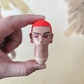 Customized 1/6 Scale Trendy Anime Male Solider Head Sculpt Boy Transplanted Hair Head Played Model for 12in Action Figure Toy
