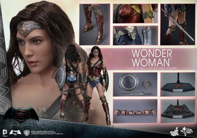 Original HOTTOYS HT MMS359 1/6 Batman Dawn of Justice WONDER WOMAN Full Set 12inch Action Figure Dolls for Fans Gift