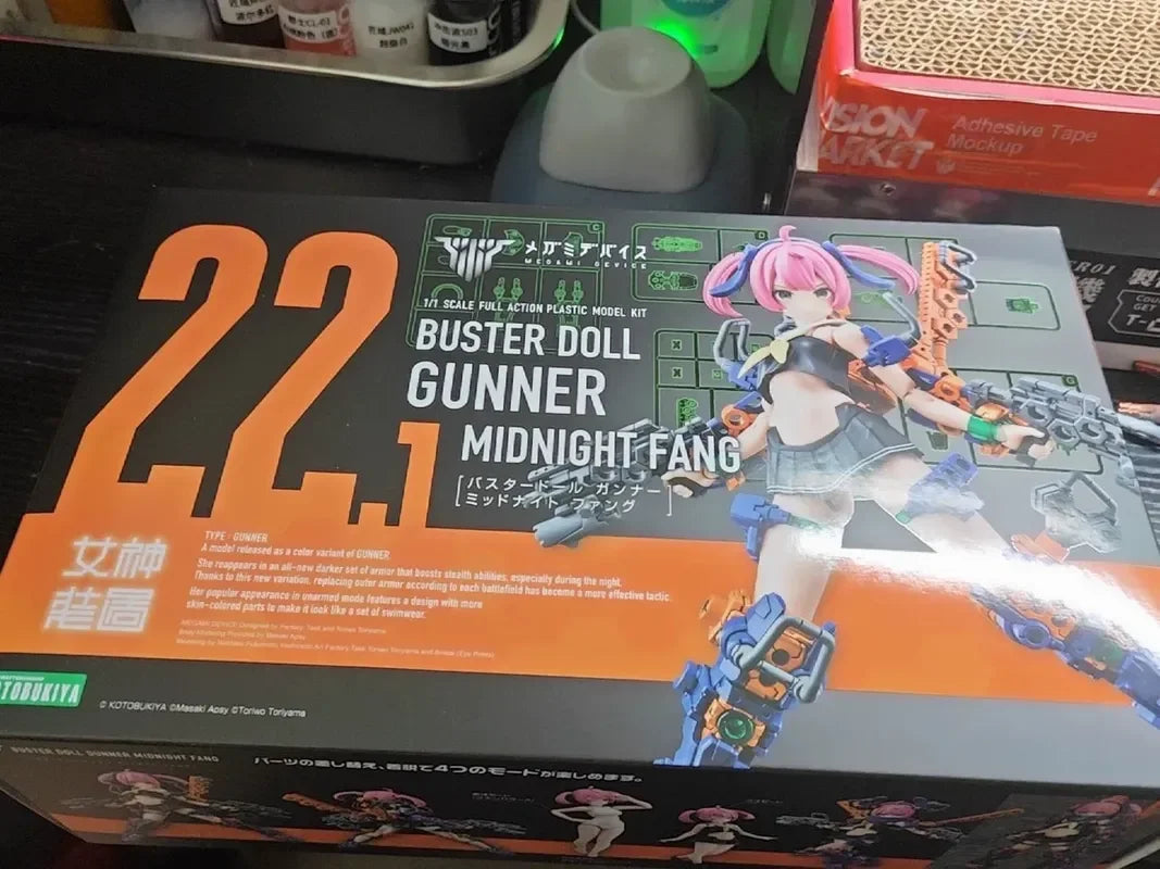 In Stock Original 1/1 Kotobukiya KP779 KP780 Megami Device Buster Doll Gunner Midnight Fang Collection Action Figure Toys Gifts