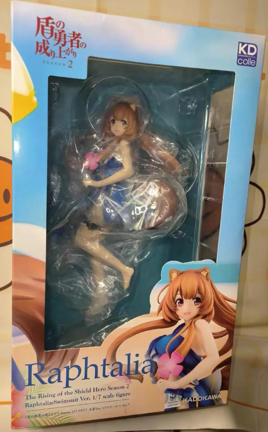 Auf Lager Original KADOKAWA KDcolle The Rising of The Shield Hero Raphtalia Badeanzug Anime Figur Spielzeug Geschenk Ornament