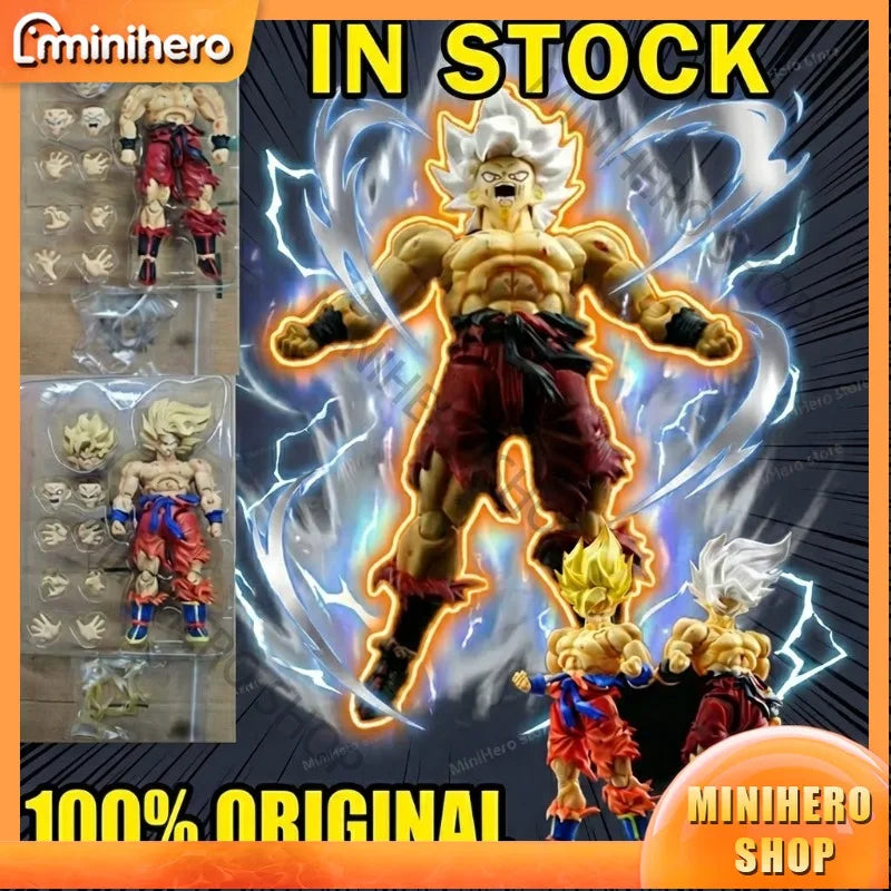 In Stock  100% Original  N&T Studio N&T01A 01B Dragon Ball SHF Super Saiyan Son Goku Battle Damaged 3.0 Action Figure