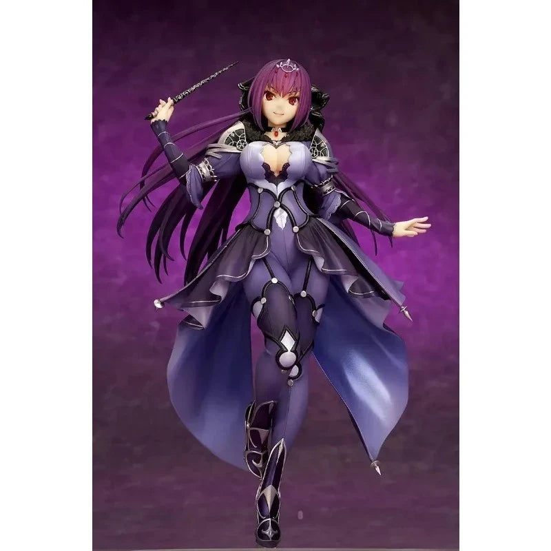 FATE FGO 100% Original:Scáthach Evening dress 24cm PVC Action Figure Anime Figure Model Toys Figure Collection Doll Gift