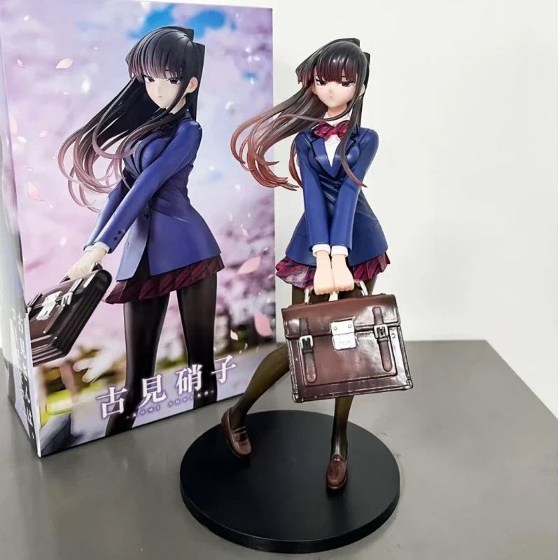 25cm Komi Can'T Communicate Komi Shouko Anime Girl Figure Model Gk Statue Boys Collection Desktop Decoration Ornament Toys Gifts