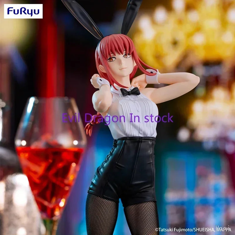 In Stock Original FuRyu BiCute MAKIMA Plush Toy Peripheral and Beauty Figure Toy 30cm Collectible Gift
