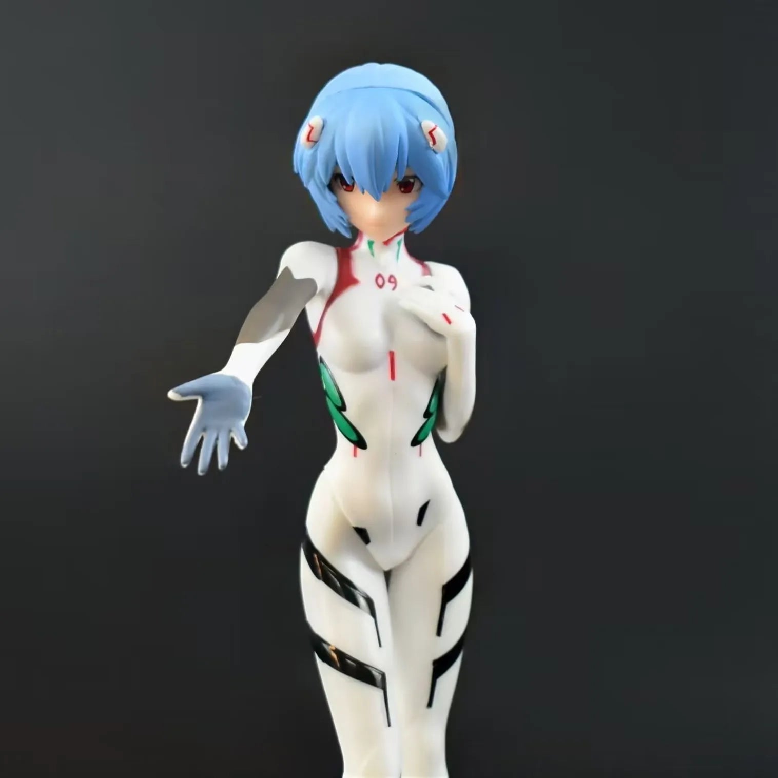 20CM Anime EVA Ayanami Rei Figure Short Hair Battle Suit Dress Up Model Toy Gift Collection Action Figure PVC Gift Boxed