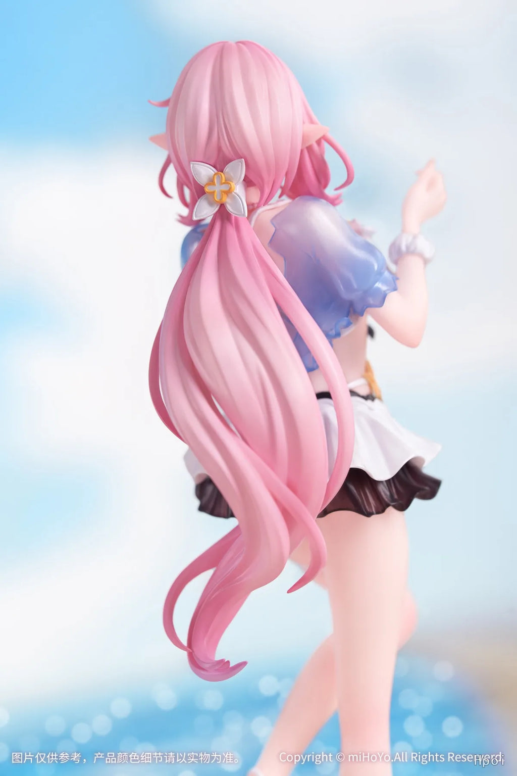 22CM Anime Game Honkai Impact 3rd Elysia Figure Gift+ 1/8 Summer Miss Elf Ver Standing Model Toy Doll Aciton Figure PVC