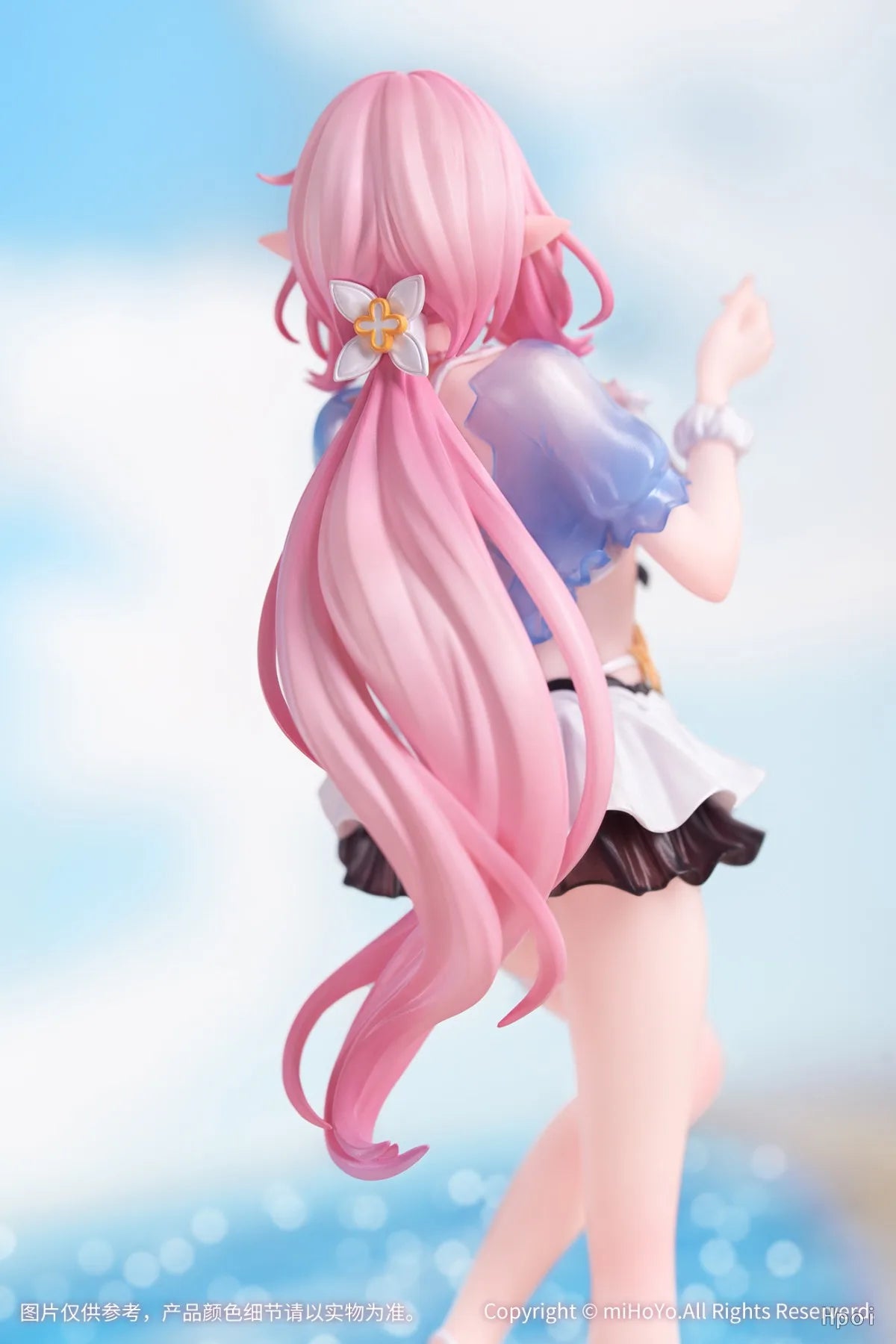 22CM Anime Game Honkai Impact 3rd Elysia Figure Gift+ 1/8 Summer Miss Elf Ver Standing Model Toy Doll Aciton Figure PVC
