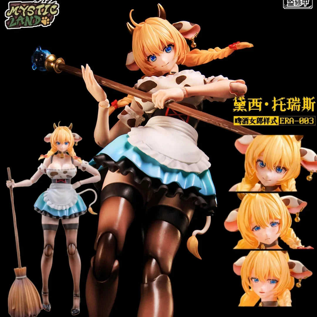auf Lager LADoTOYS Artikulierte fertige Figur Mystic Land Maßstab 1:12 Daisy Cow Beer Girl Sammlerstück Anime Für die Sammlung