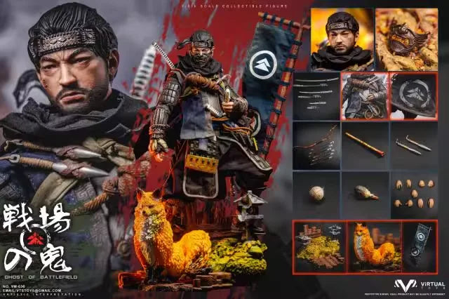 Original VTS TOYS 1/6 VM-036 Ghost of Tsushima 12-inch Japanese Samurai Action Figure Model Toys Male Soldier