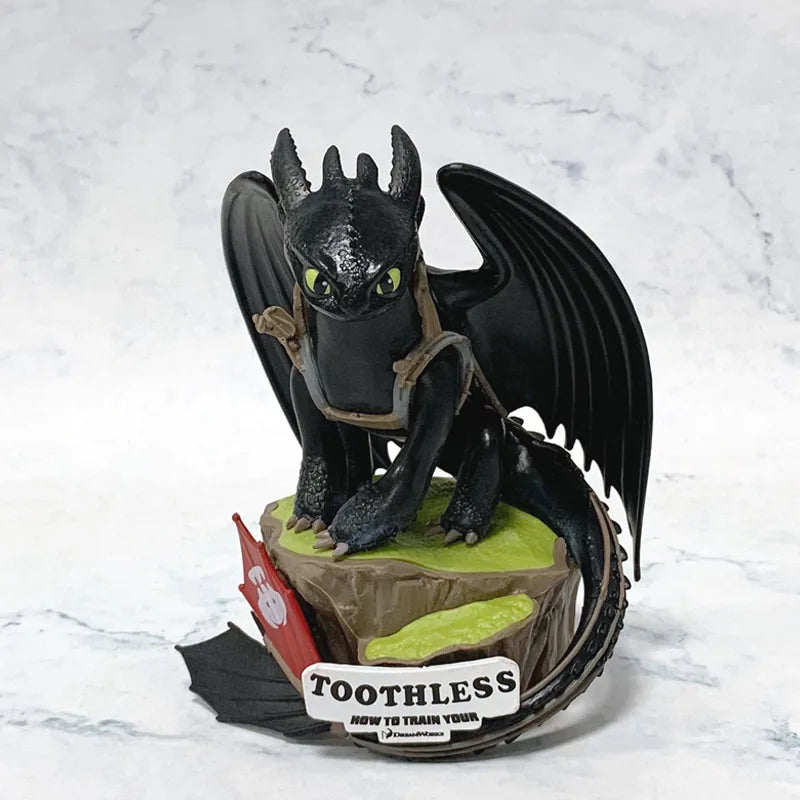Beast Kingdom Dragon Taming Master Night Evil Dinosaur Toothless Boy Toothless Boy Doll Model Desktop Ornament