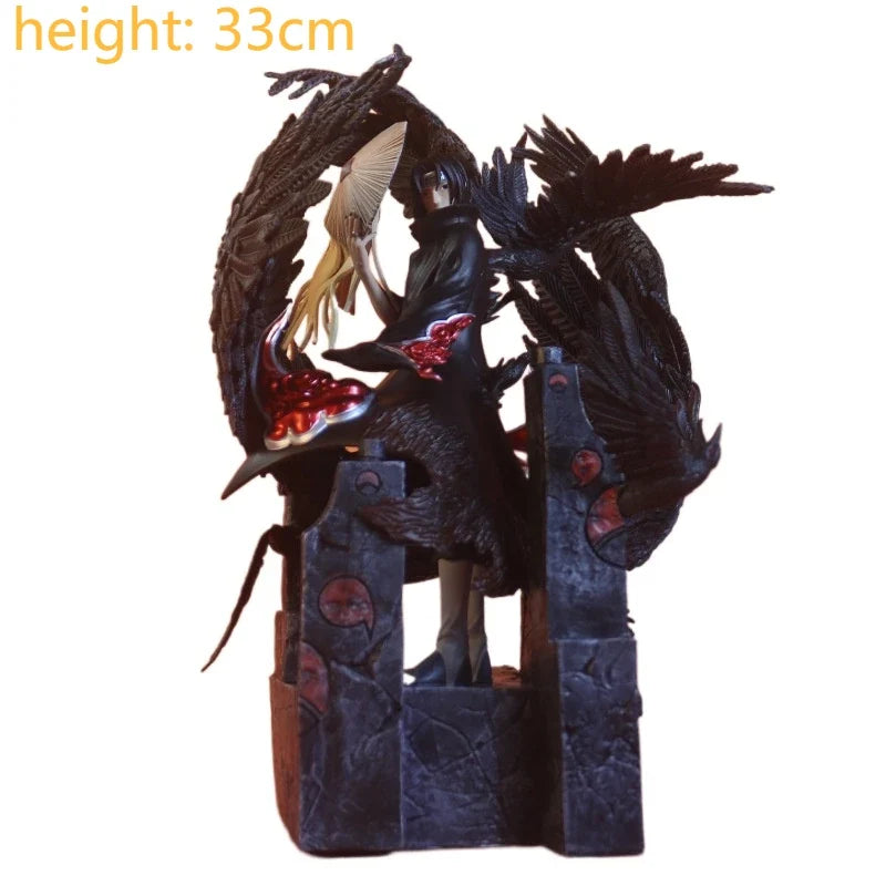 GK Naruto Kurama Chakra Mode Shippuden Anime Figurine Model Action Figure Sasuke Itachi Statue Collection Toy 35cm Kyuubi Figma
