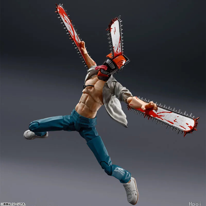 In Stock Genuine Bandai Chainsaw Man The Movie Reze Arc Model Kit SHF Denji Anime Action Figure Collection Finished Model Toys