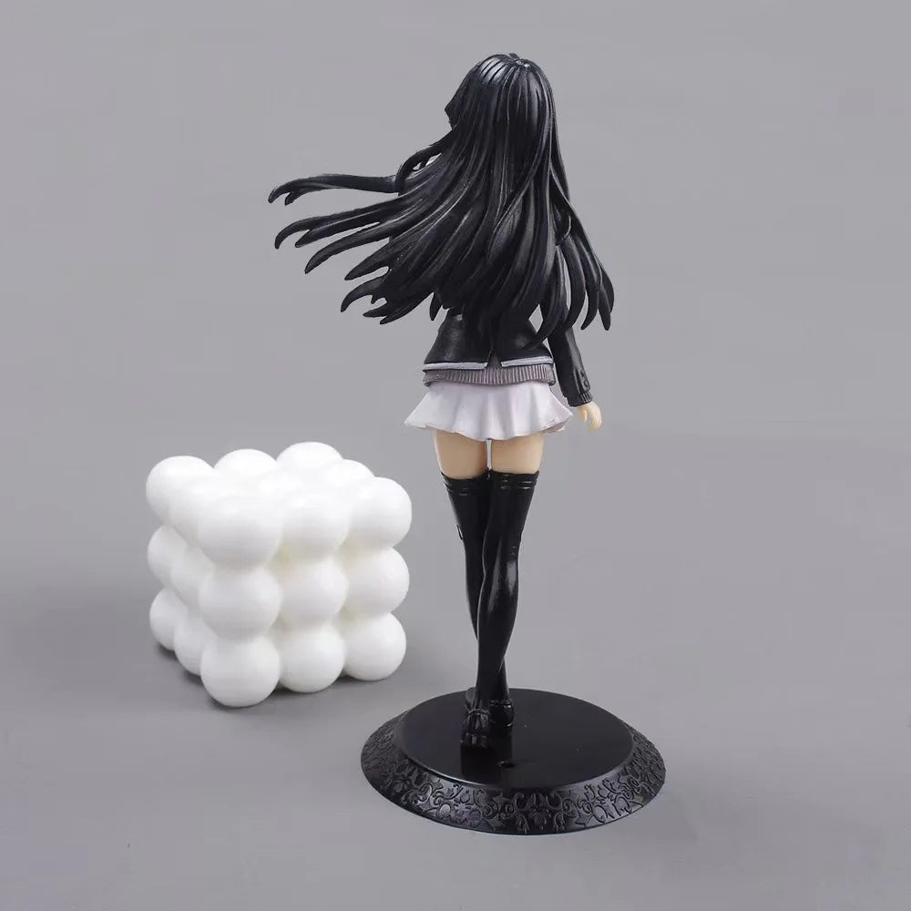 18CM Anime My Teen Romantic Comedy SNAFU Figure Yukinoshita Yukin Stand Animation Model Toys Gifts Collection Decoration PVC