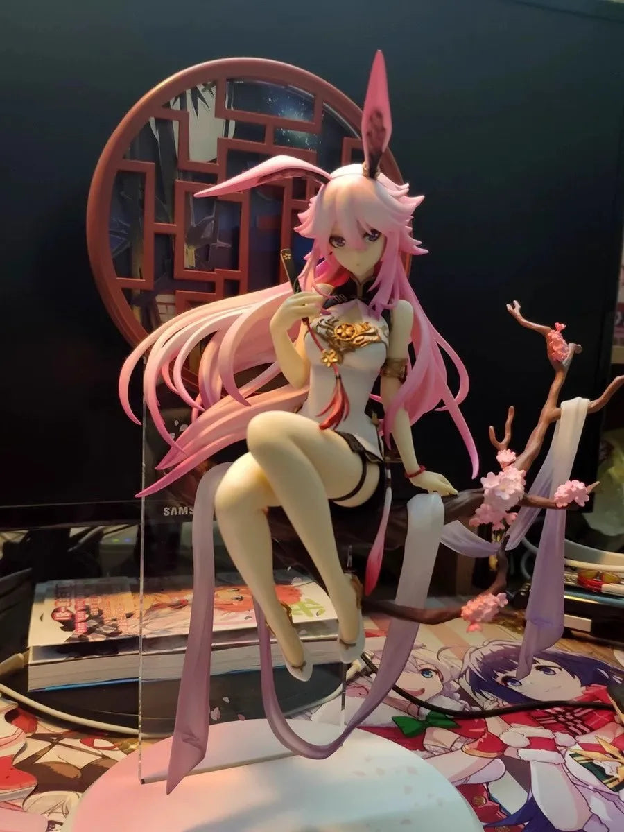 Yae Sakura Figure Honkai Impact 3 Anime Figure Cheongsam Girl Figurine Gk Statue Model Doll Collection Ornament Toys Gift