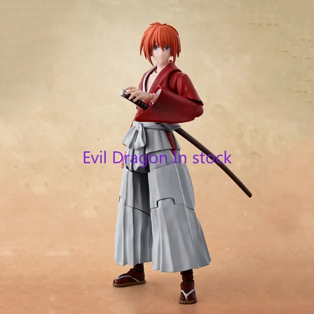 100% Original Bandai Sh Figuarts Shf Himura Kenshin Action Figures Anime Model Toys Figura Collection Gifts in Stock