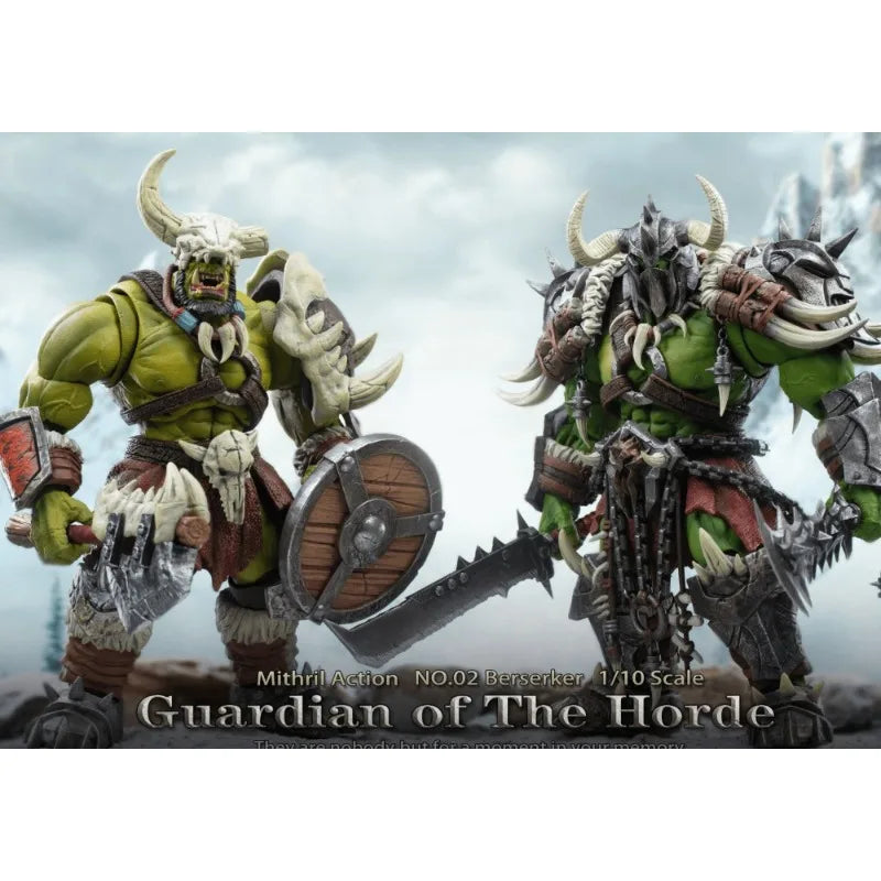 New Mithril Action Silver Studio Original Barbarian Orc Master Orc 1/10 Mobile Handheld Model Doll Toy Gift Collection Spot