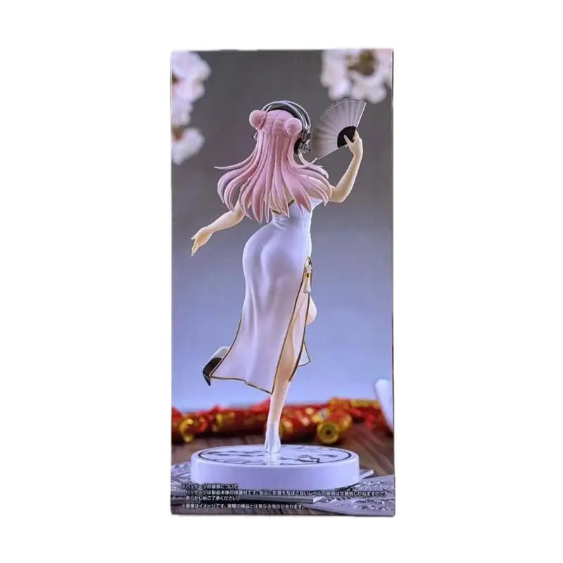 [Original Genuine] In Stock Furyu Super Sonico Trio-Try-It Figure White China Dress Anime Figure Model Collector Figurine Toys