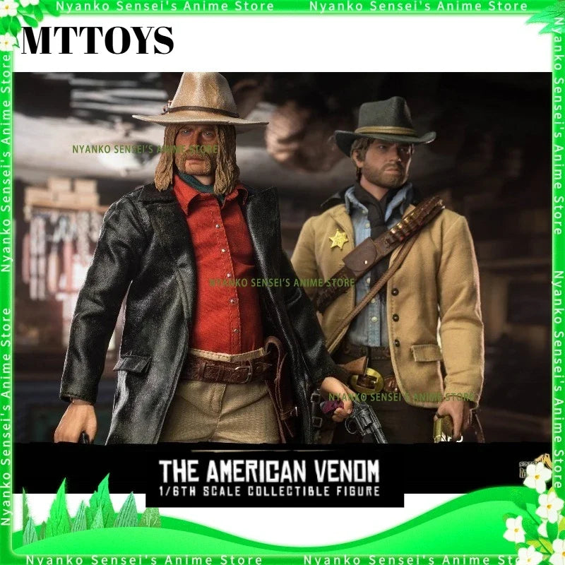 In Stock MTTOYS S014 Red Dead Redemption Micah Bell 1/6 Scale Action Figure Anime Models Toy Doll Gift Hobby Collectible