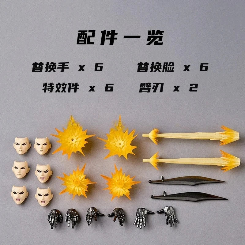 Original Kaiyodo Revoltech Amazing Yamaguchi One Punch Man Genos Anime Action Collection Figures Model Toys Saitama