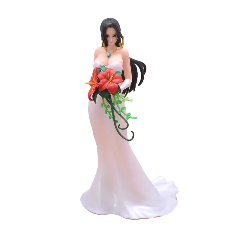 Hot High Quality Haizeiwang Wedding Dress Empress Boya Hancock Handmade Model Anime Ornament Doll Box Set Wedding Souvenir Gift