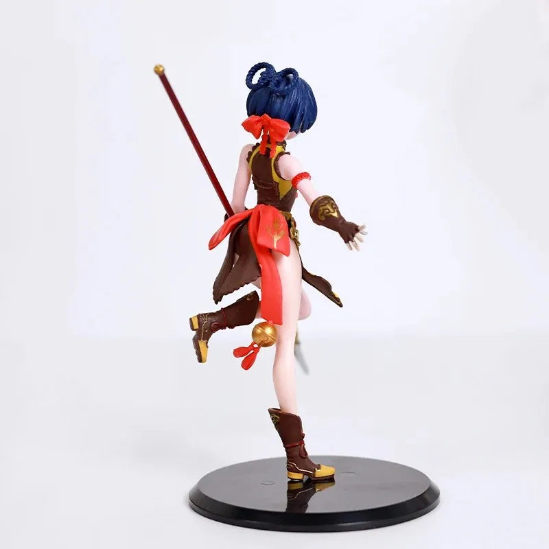 Anime Genshin XiangLing Figure Serve Cute Kawayi Doll PVC 19cm Model Doll Toy Base Toy Doll Figuine Ornament Action Ornaments