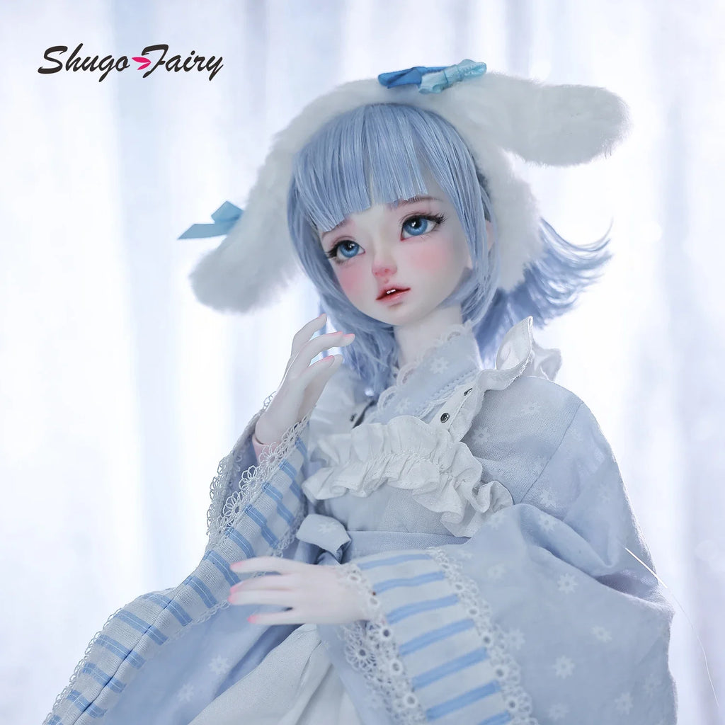 ShugaFairy Sano Original Bjd Doll 1/4 Head Bariy New Kimono Style Anime Girl Joint Toys Fullset