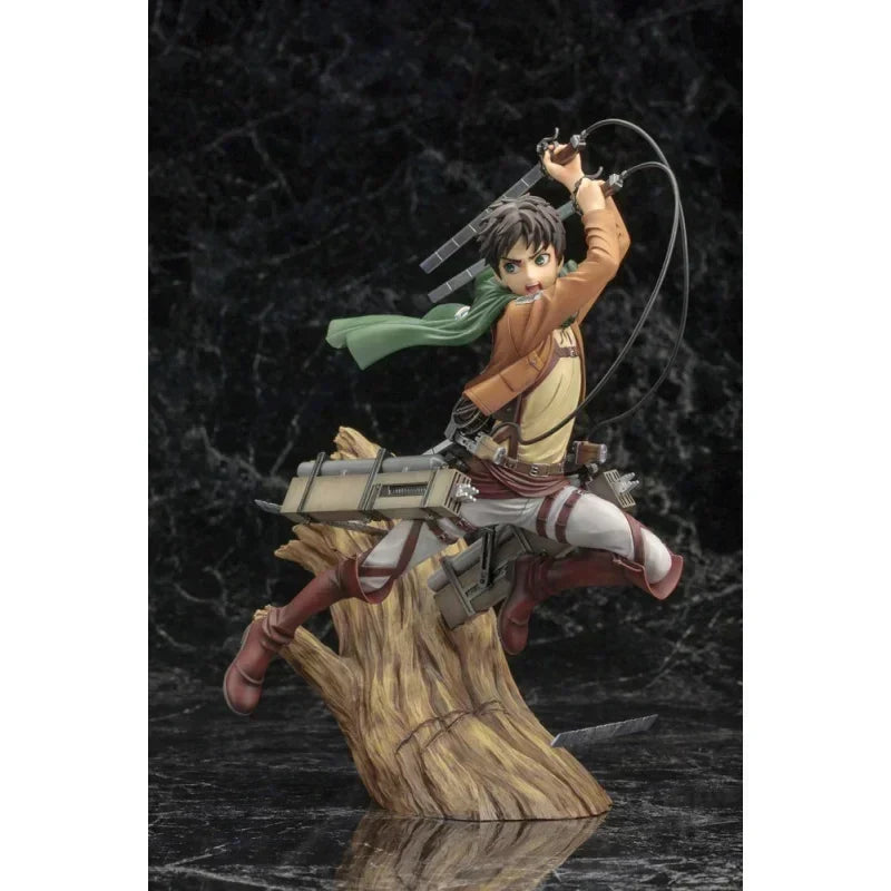 Kotobukiya ARTFX J Eren Yeager Original Anime Figure Attack on Titan Figurine Collection Model Toy