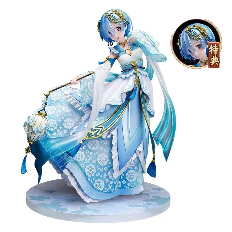 26cm Rem Hanfu Sexy Anime Figure Re:ZERO -Starting Life in Another World Rem Ram Action Figure Adult Collectible Model Doll Toys