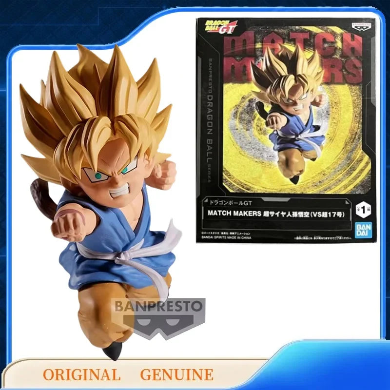 Bandai Original Banpresto Dragon Ball Son Goku Super 17 New and Unopened 16Cm Anime Figurine Genuine Collections Model Toy Gift