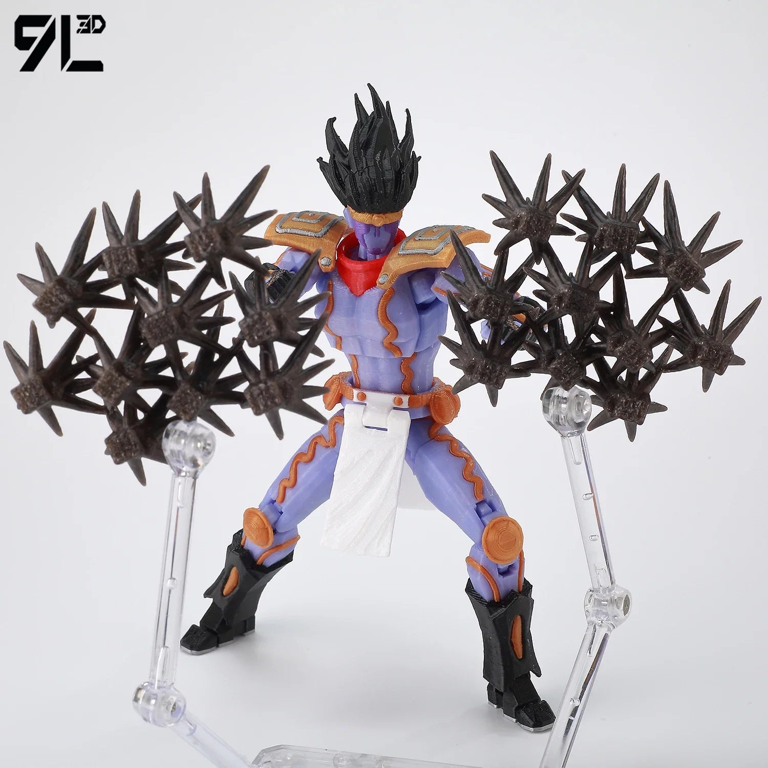 9L3D Lucky13 JoJo's Jotaro Kujo Action Figure Dummy13 with Star Platinum T13 Multi-Jointed 3D Printed Collectible Toys Titan13