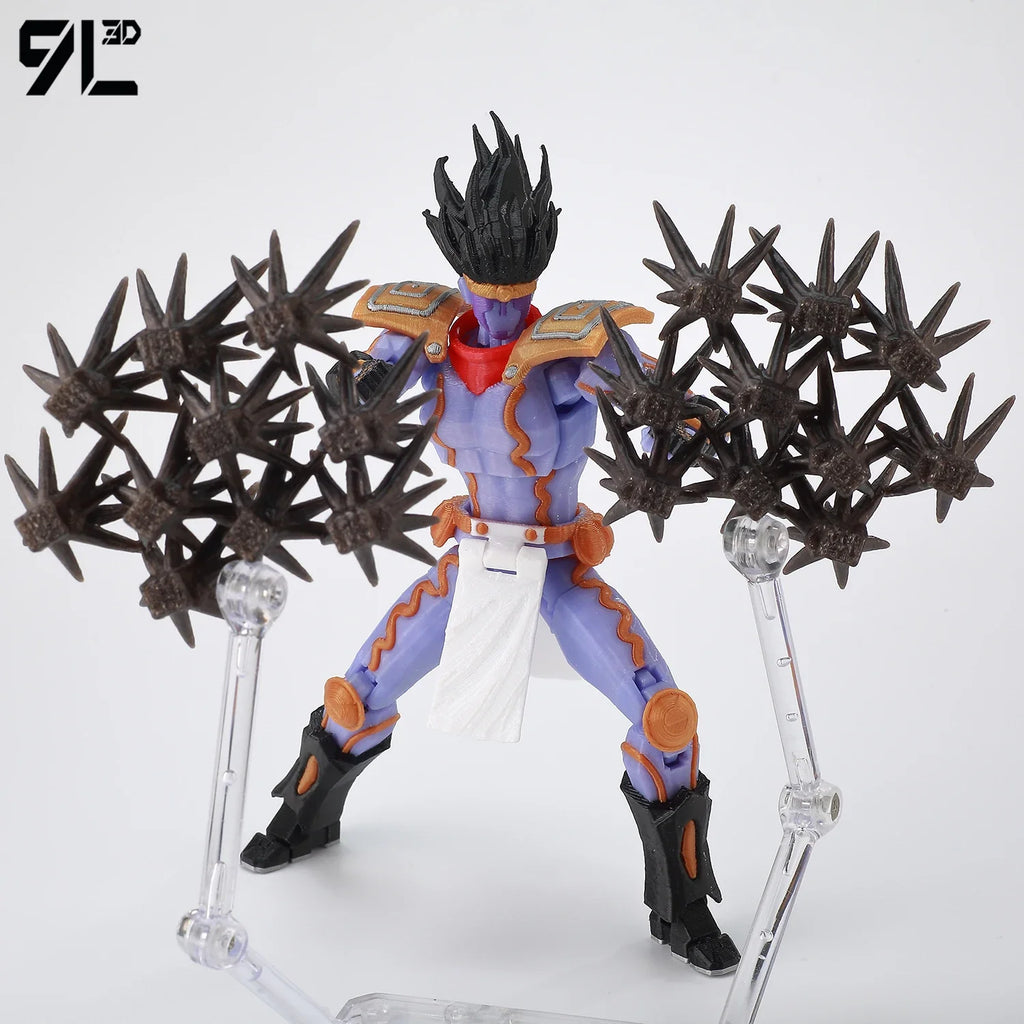 9L3D Lucky13 JoJo's Jotaro Kujo Action Figure Dummy13 with Star Platinum T13 Multi-Jointed 3D Printed Collectible Toys Titan13