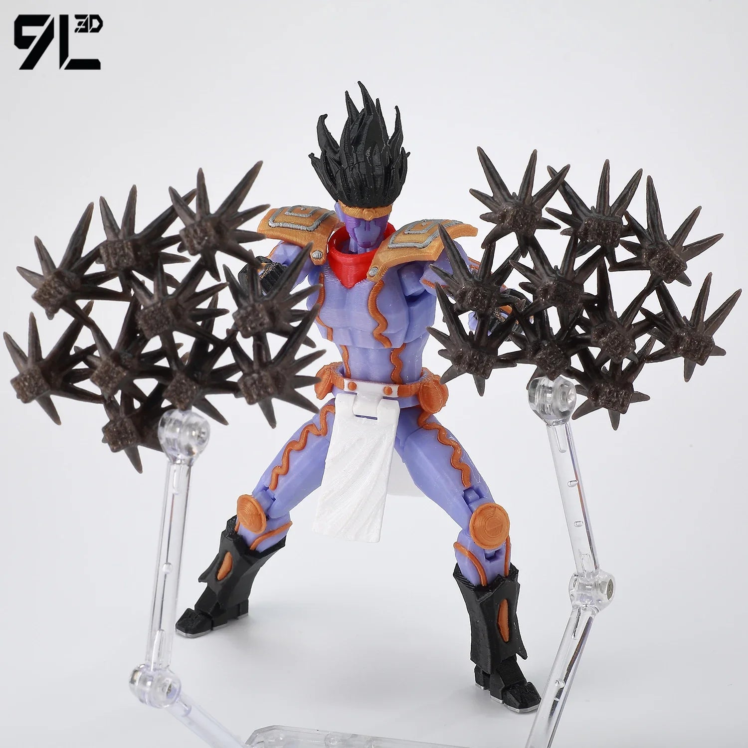 9L3D Lucky13 JoJo's Jotaro Kujo Action Figure Dummy13 with Star Platinum T13 Multi-Jointed 3D Printed Collectible Toys Titan13