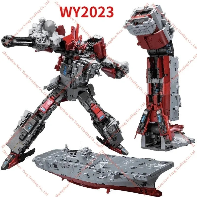 In Stock TOYSEASY YW2202 Xing Tian JS-02 YW2203 Zhu Rong JS-04 Minɡ He Alloy Warship Transformation Action Figures Collection