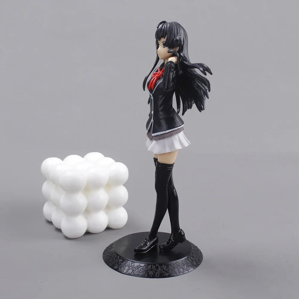 18CM Anime My Teen Romantic Comedy SNAFU Figure Yukinoshita Yukin Stand Animation Model Toys Gifts Collection Decoration PVC