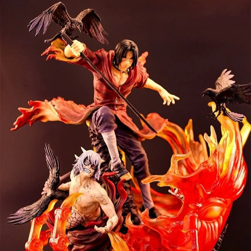 40cm Uchiha Itachi NARUTO Animation Peripherals Emit Light Yakushi Kabuto Model Figure Decoration Festival Craft Toy Collections