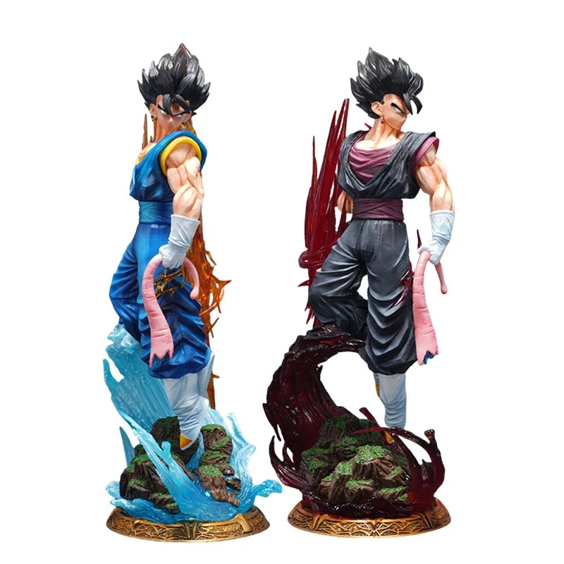 38cm Dragon Ball Yun Qi Vegetto 2.0 Anime Figure 3 Headed  Replace Model Statue Collection Desktop Decoration Ornament Fans Toys