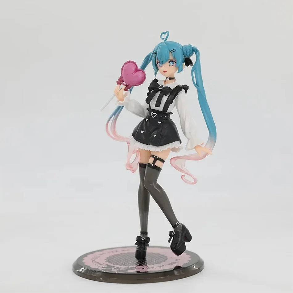 Cute girl Hatsune Miku anime character fashionable suitable for desktop decoration ornaments doll Christmas gift PVC collectible
