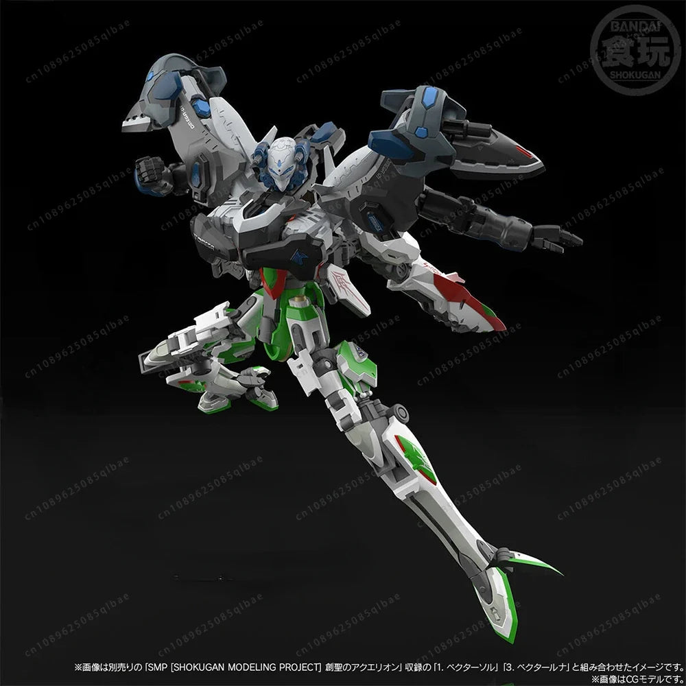 In Stock BANDAI PB LIMITED SMP MODELING PROJECT Aquarion Strong Attack Archangel Assembly Model Anime Action Figures Model Toy