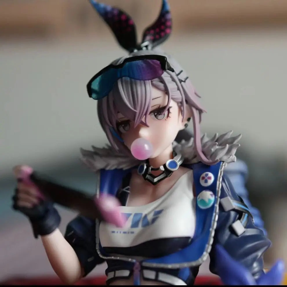 23cm Honkai: Star Rail Silver Wolf Sitting Position Game Girl Figure Model Gk Statue Collection Desktop Decoration Ornament Toys