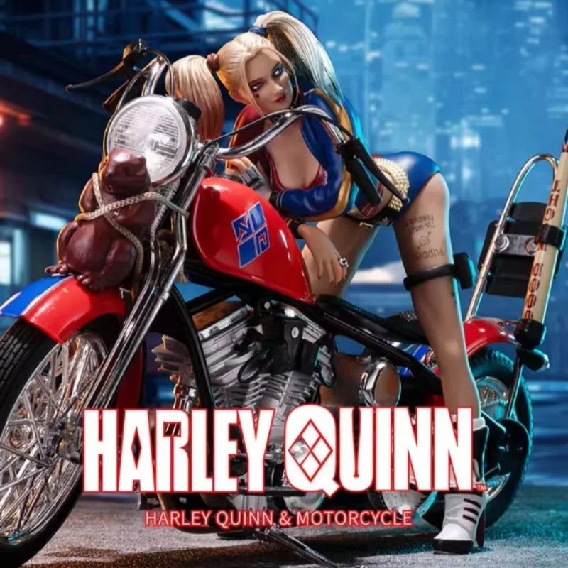Echtes Principal Gu DC Suicide Squad Harleen Quinzel Motorrad Actionfigur Modell Ornamente Sammlerstück
