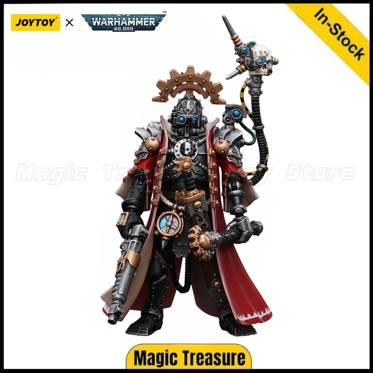 【In stock】JOYTOY Warhammer 40K Adeptus Mechanicus Skitarii Marshal Model Toy Gifts 1/18 Action Figure