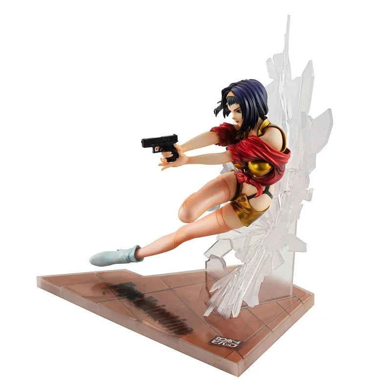 MegaHouse Original:cowboy bebop Spike Spiegel&Faye Valentine 22cm PVC Action Figure Anime Figure Model Toys Collection Doll Gift
