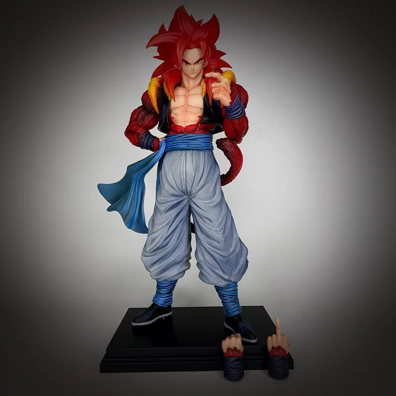 Dragon Ball Super Saiyan 4 Gogeta Statue 33cm Anime Figure Model JT Desktop Decor GK Collectible Gift for Boys