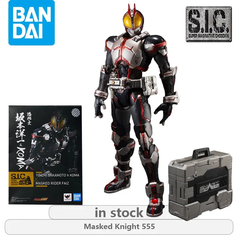 BANDAI Original S.I.C.series Yoichi Sakamoto Kamen Rider Faiz Arena Anime Action Figure Model Toys Movable Model Gifts Fo Boys