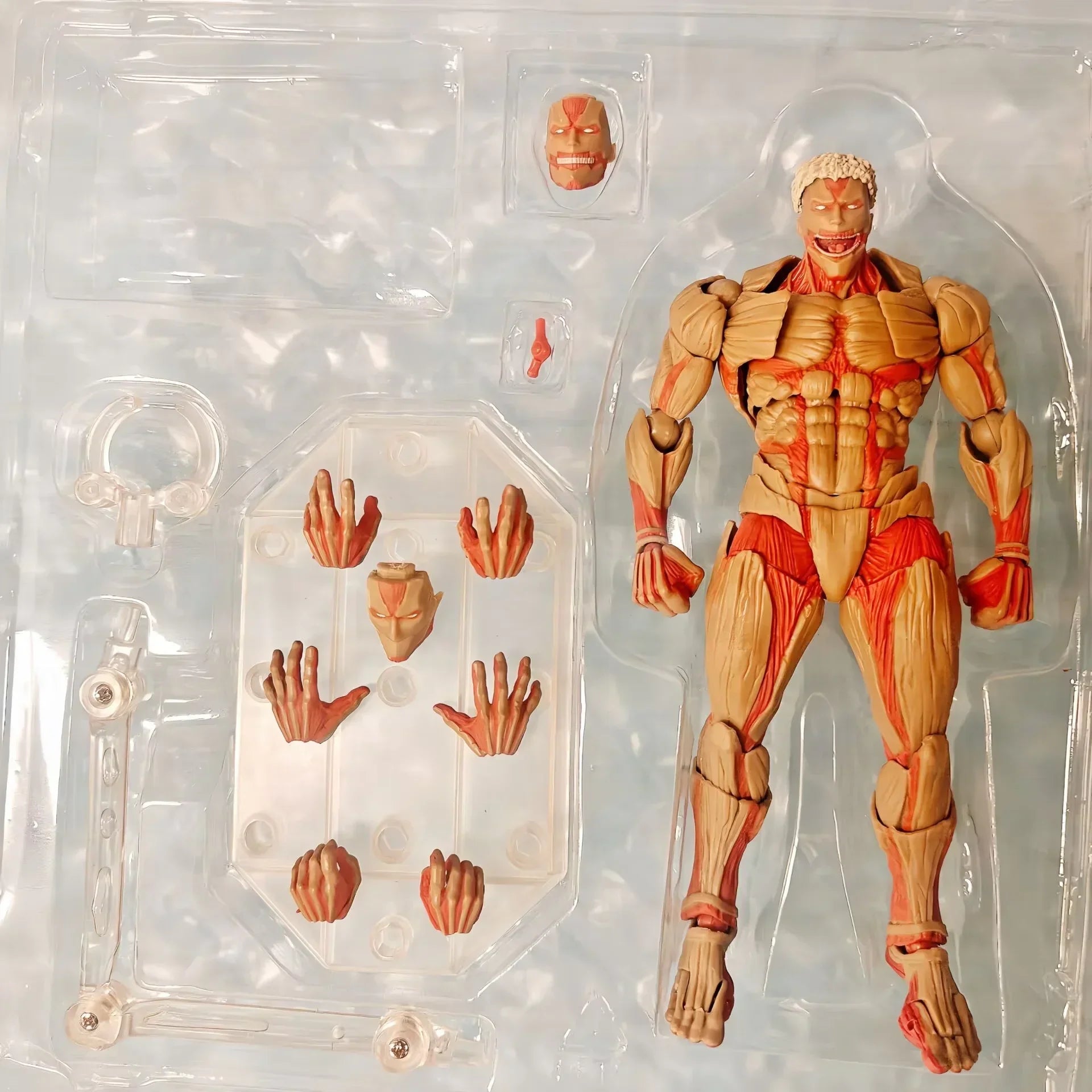 In Stock Attack On Titan Amazing Yamaguchi Revoltech Nr068 Female Titan Annie Leonhart Figure Gk Collection Model Toy Gift