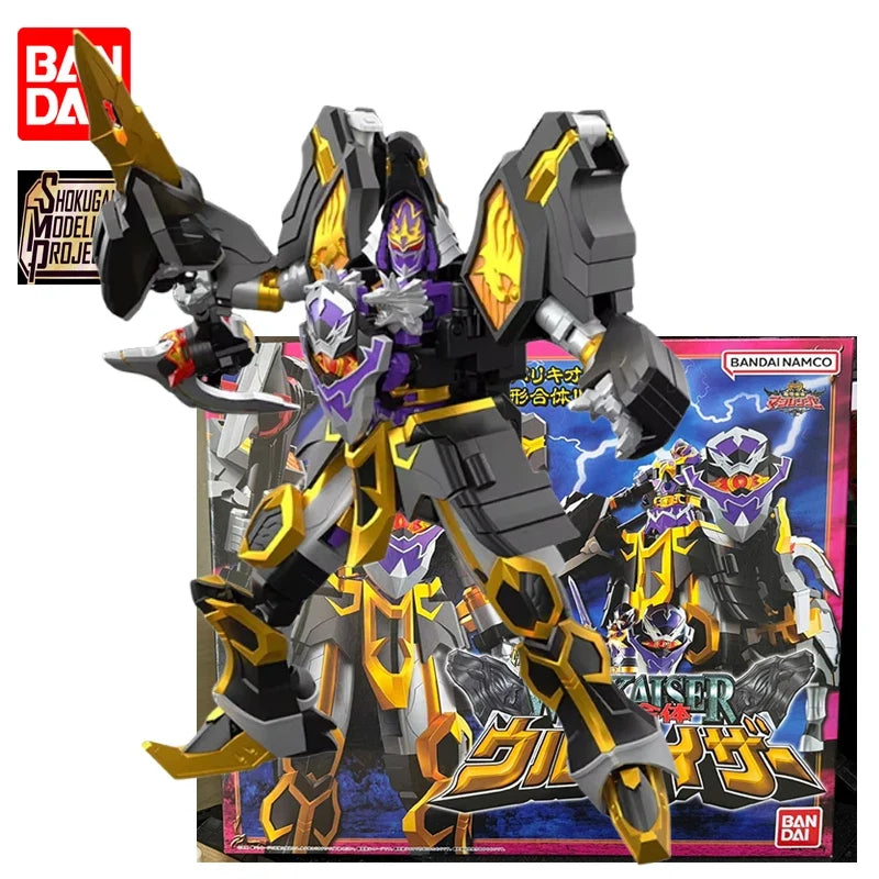 In Stock BANDAI SMP Mahou Sentai Magiranger Maagi Black Wolf Kaiser 17.5CM ABS Anime Action Figures Assembly Model Toy